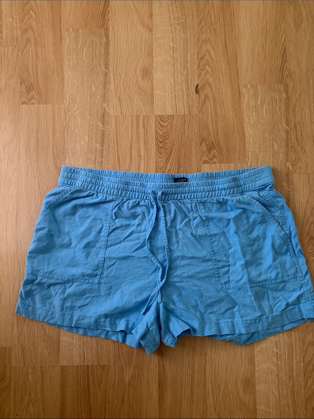 J. Crew Light Blue Linen Shorts